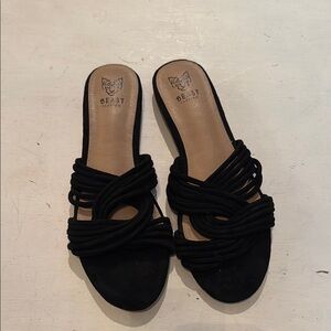 Beast Fashion Black Women's Sandals
